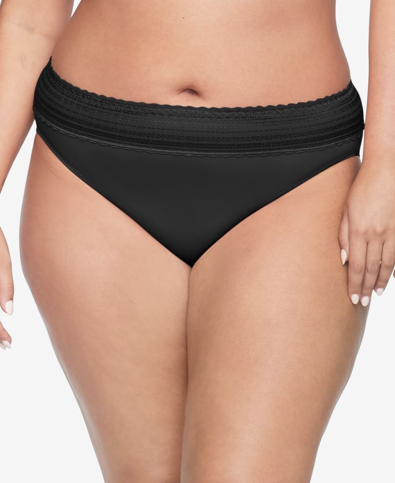 Women's No Pinching No Problems Dig-Free Comfort Waist with Lace Microfiber Hi-Cut 5109