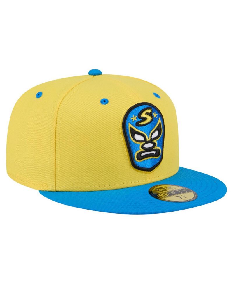 Men's Yellow/Blue Sacramento River Cats Copa de la Diversion 59FIFTY Fitted Hat