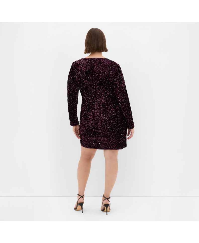 Plus Size Sequin Eclipse Dress