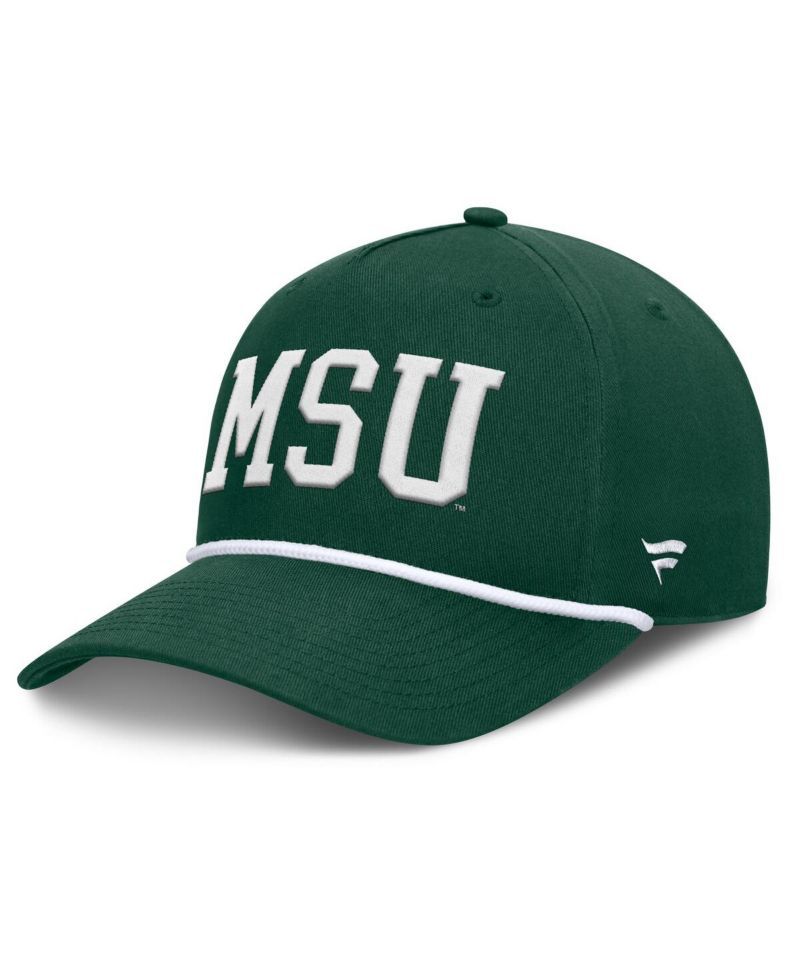 Men's Green Michigan State Spartans Foul Ball Rope Adjustable Hat
