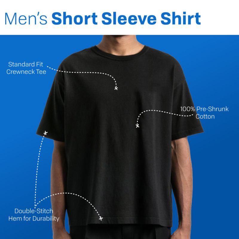 Men's Diamond Frame & Brush Stroke Logos Crew Neck Short Sleeve Natural T-shirt