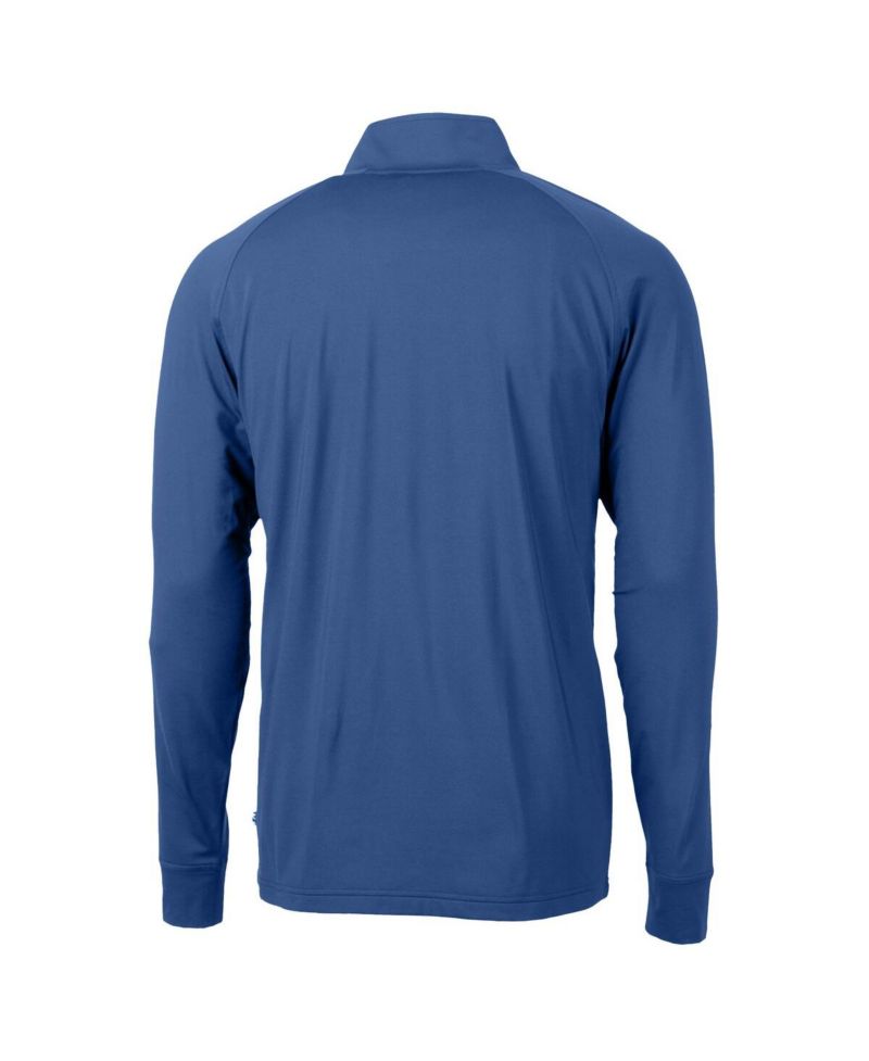 Men's Royal Duke Blue Devils Adapt Knit Stretch Raglan DryTec Quarter-Zip Top