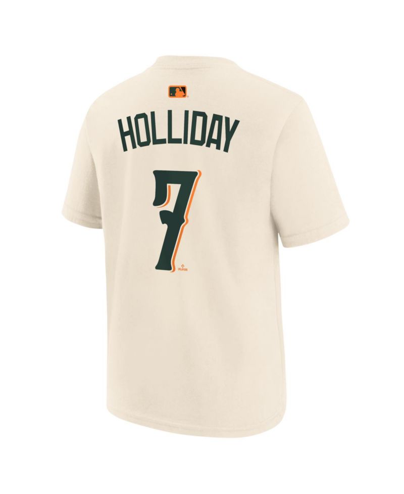 Big Boys and Girls Jackson Holliday Cream Baltimore Orioles 2026 City Connect Name & Number T-Shirt