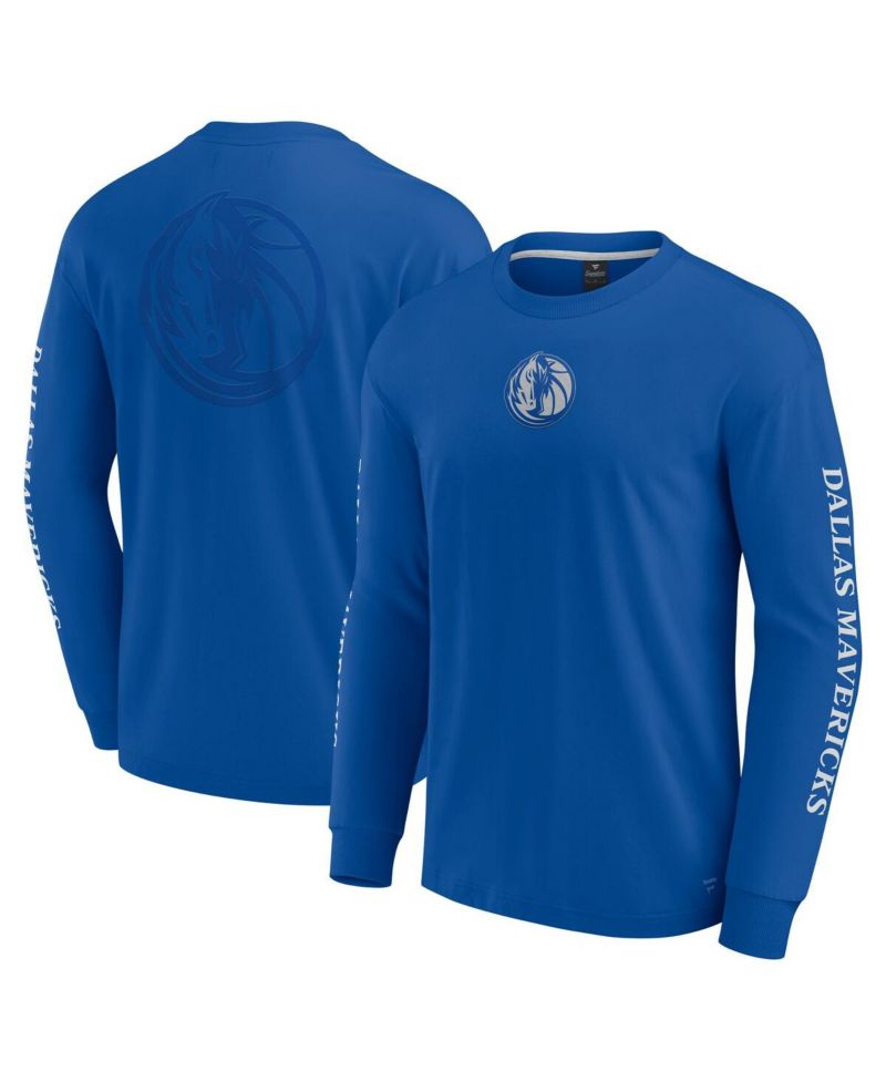 Men's Blue Dallas Mavericks Elements Strive Long Sleeve T-Shirt