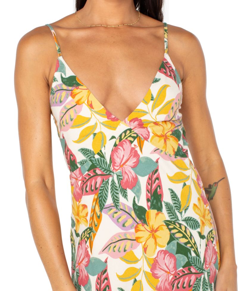 Women's Floral-Print Lost Paradise Tie-Beck Maxi Dress