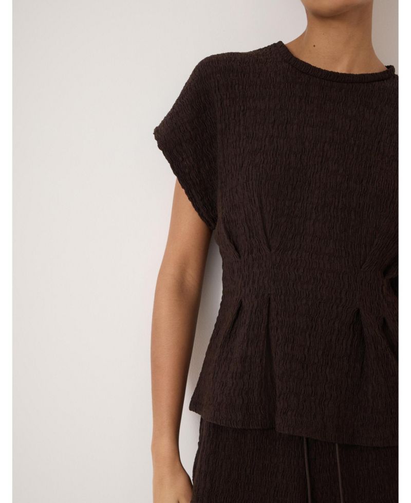 Women's Keira Textured Pleat Release Jersey Top