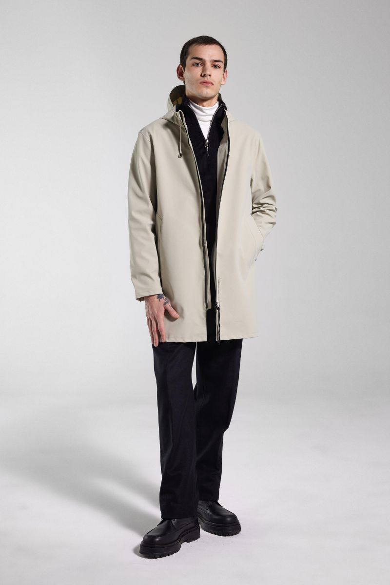 Men's Stockholm Lightweight Zip Matte Raincoat