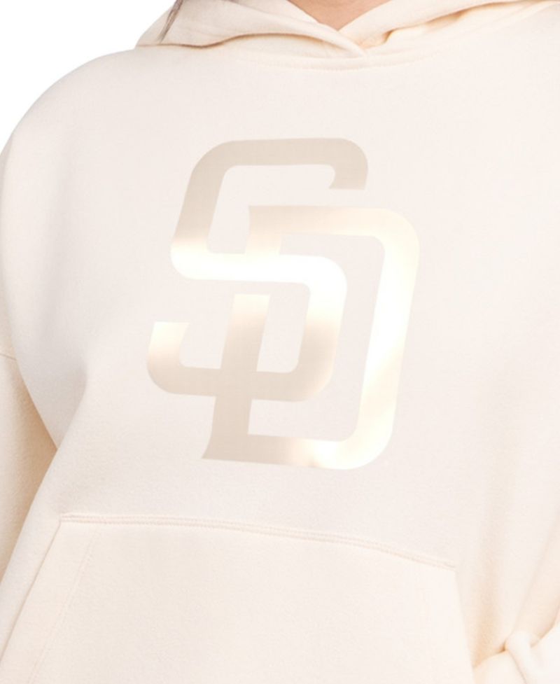 Women's Cream San Diego Padres Pastel Relaxed Hoodie