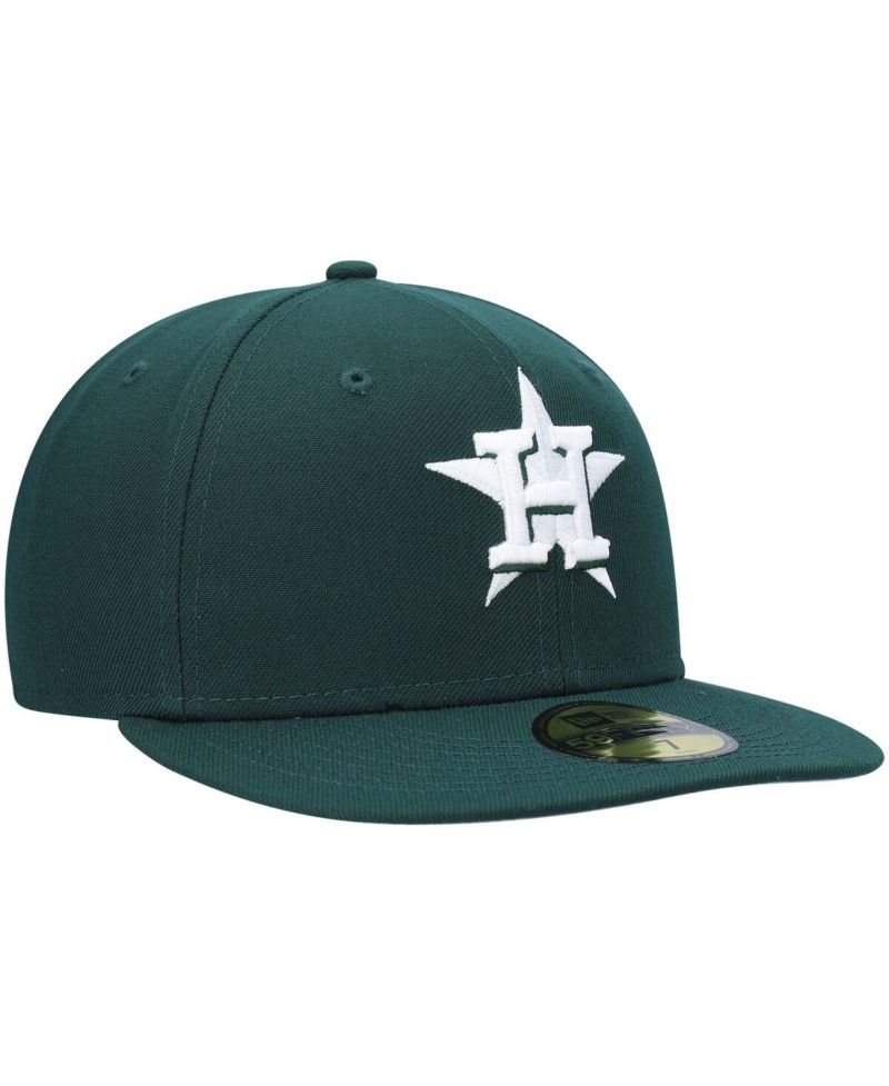 Men's Green Houston Astros White Logo 59FIFTY Fitted Hat