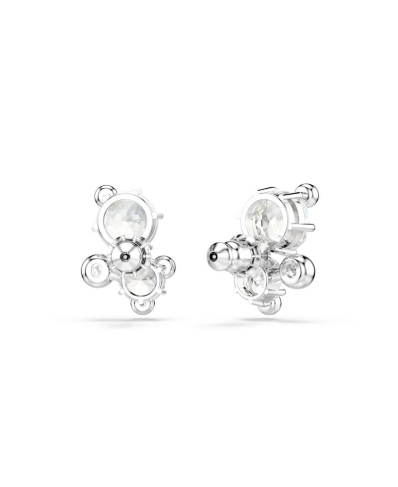 Constella Rhodium Plated Stud Earrings