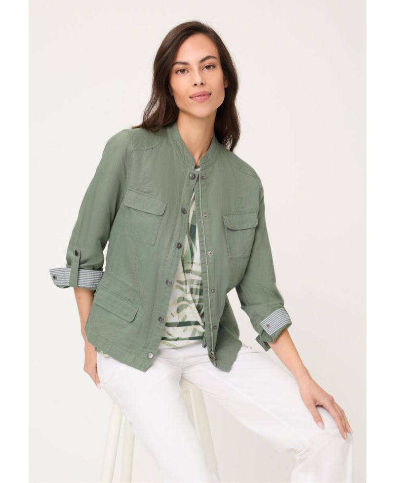 Women's Linen Blend Safari Jacket