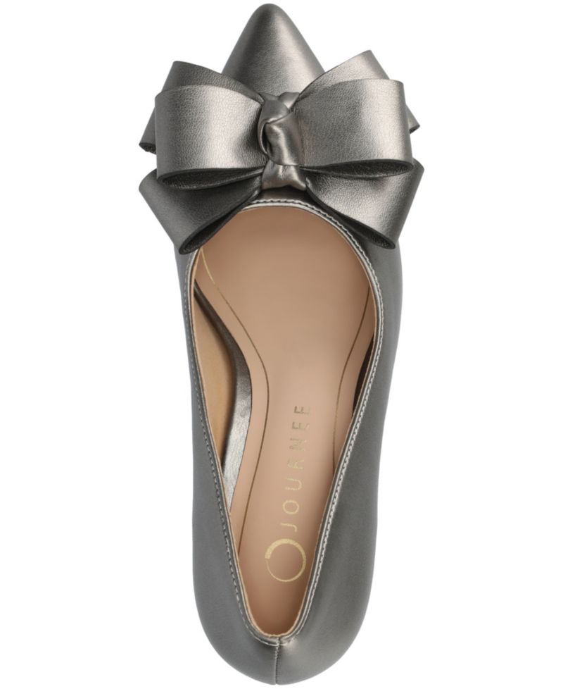 Women's Crystol Bow Pointed Toe Dress Pumps