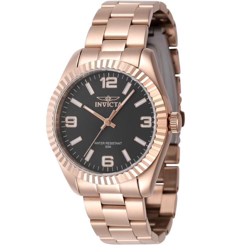 Women's 47476 Specialty Quartz 3 Hand Black Dial Watch