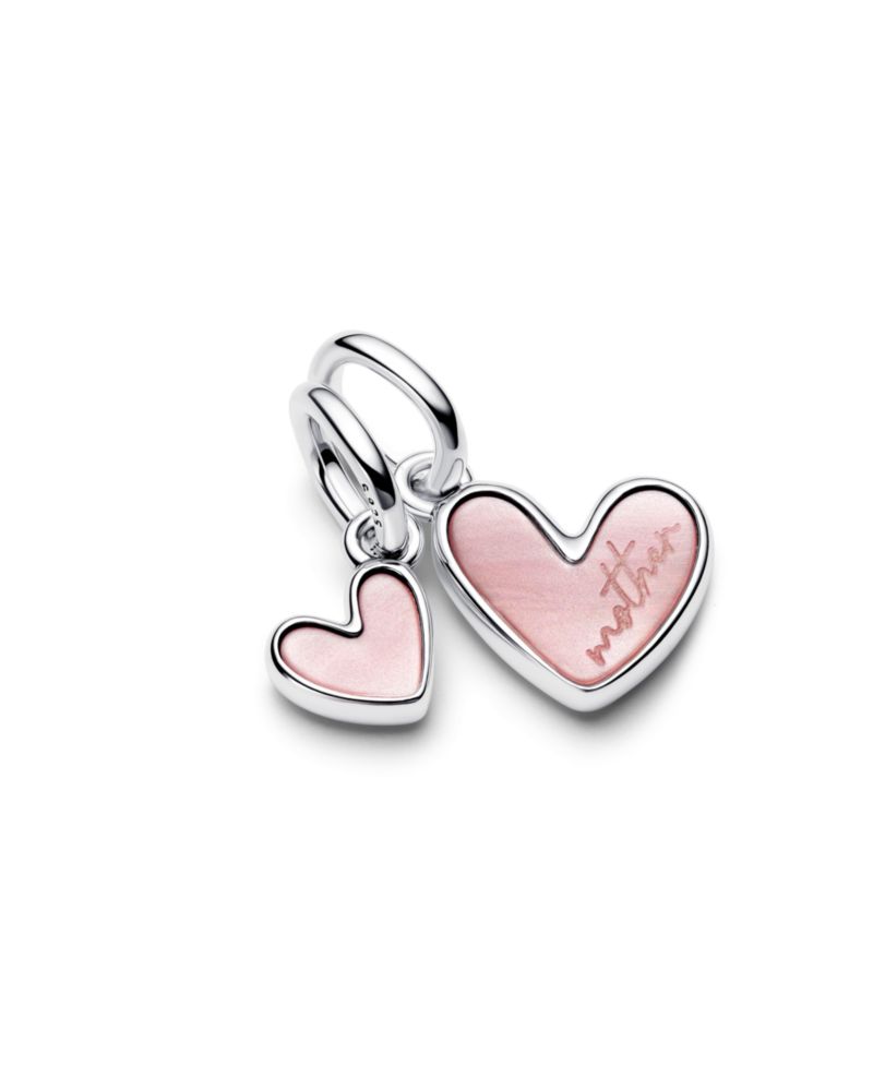 Splitable Mother Daughter Dangle Sterling Silver Charms