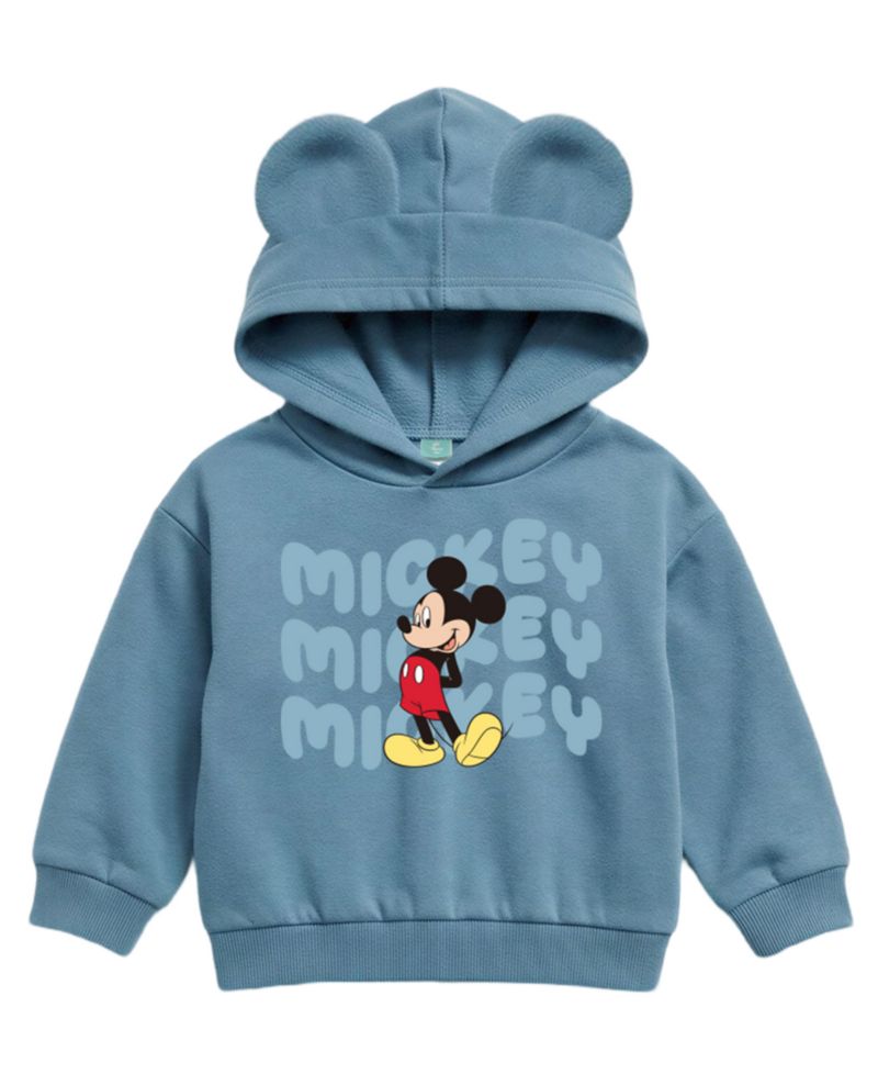 Baby Boys' Mickey 3D-Ear Hoodie and Jogger Pants, 2-Piece Set