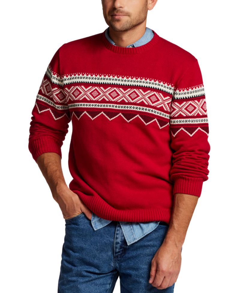 Men's Fairisle Crewneck Sweater