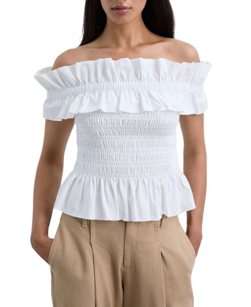 Women's Offshoulderpoplin Tee