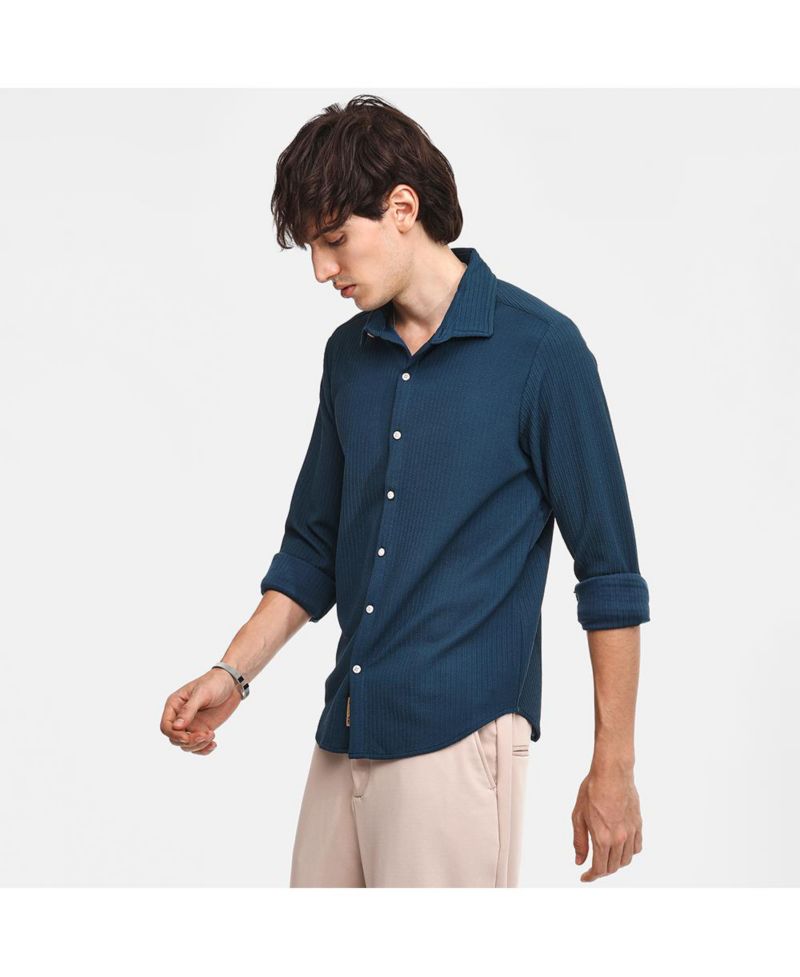 Men's Stripe-Creased Shirt