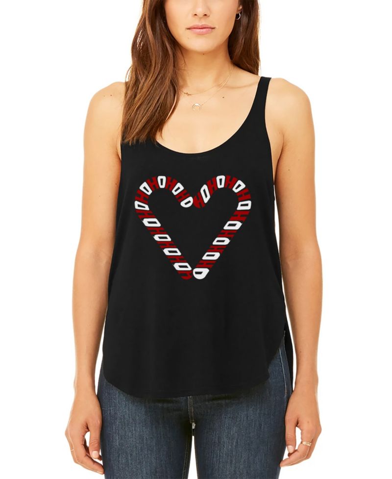 Women's Candy Canes Premium Word Art Flowy Tank Top