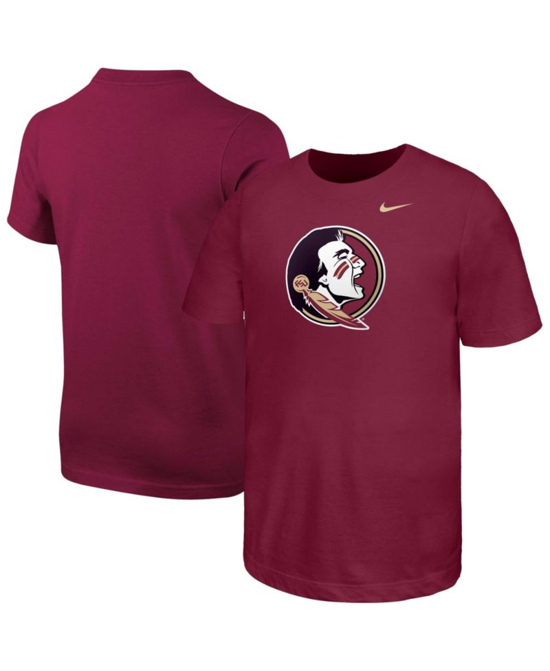 Big Boys and Girls Garnet Florida State Seminoles Logo T-Shirt