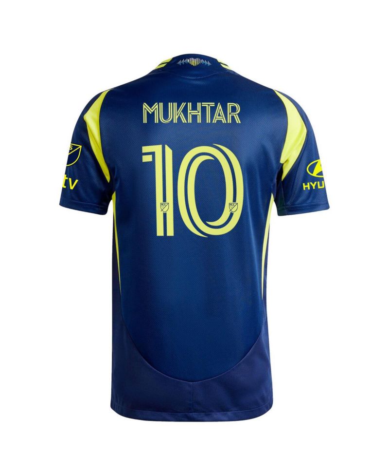 Men's Hany Mukhtar Navy Nashville SC 2025 The Heart of Nashville Kit Authentic Player Jersey