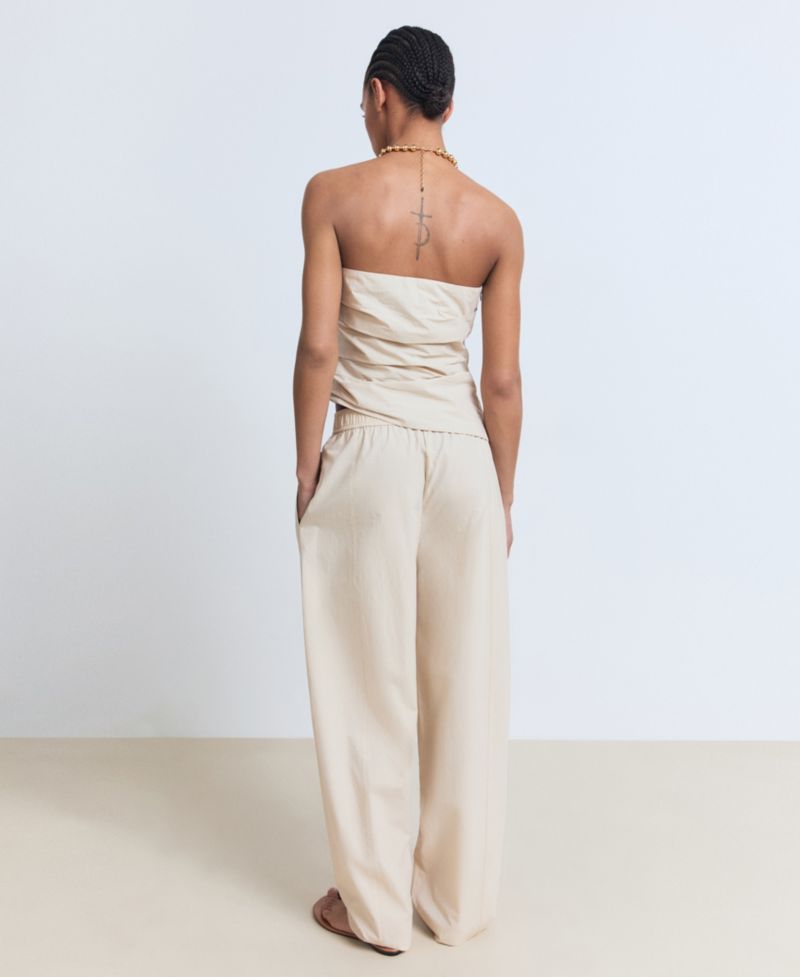 Women's Asymmetrical Strapless Top