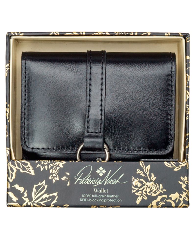 Verla Boxed Full Grain Leather Trifold Wallet