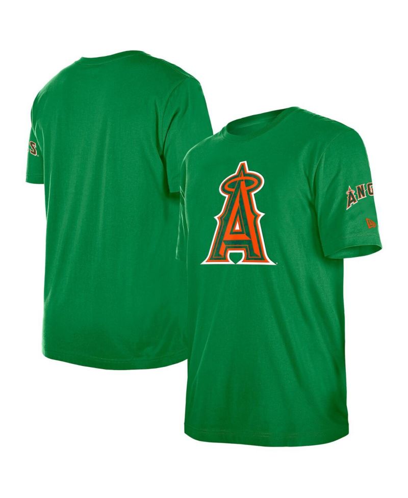 Men's Kelly Green Los Angeles Angels St. Patrick's Day Shamrock Fill T-Shirt