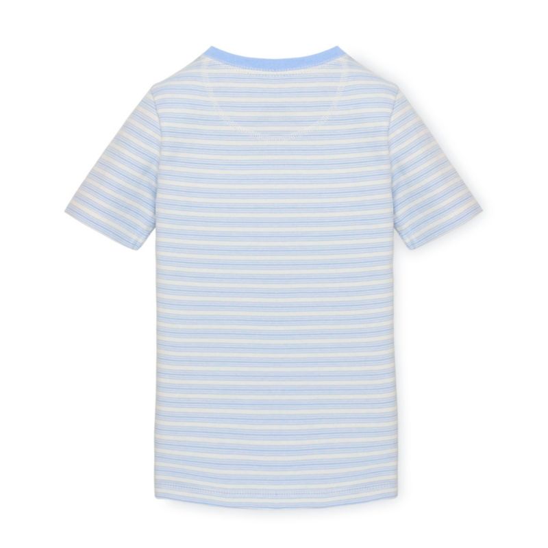 Hope and Henry Boys' Cotton Short Sleeve Henley Tee, Kids
