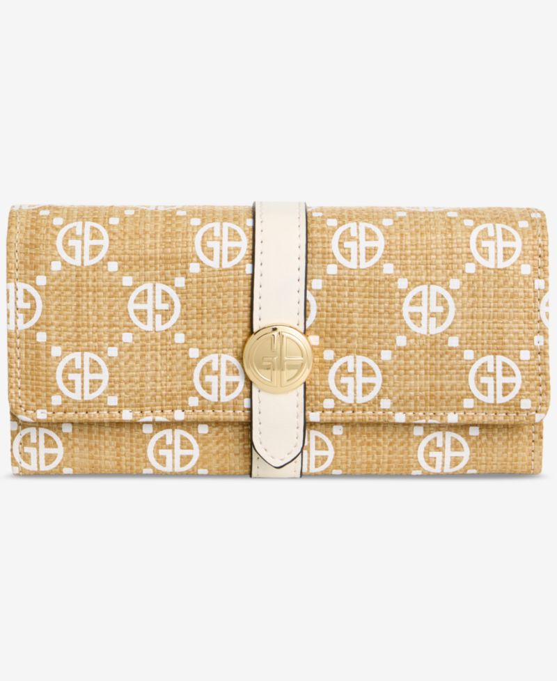 Monogram Straw Receipt Manager