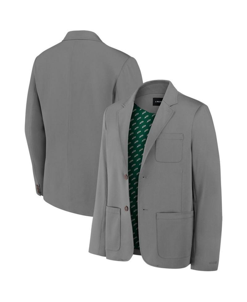 Men's Graphite New York Jets Man-In-Motion Blazer