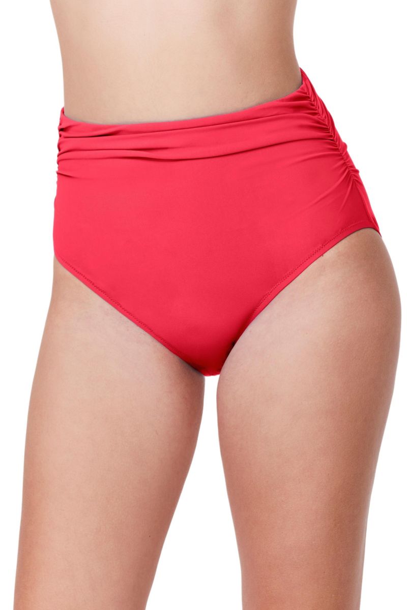 Women's Tutti Frutti Shirred High Waist Swim Bottom Swimsuit