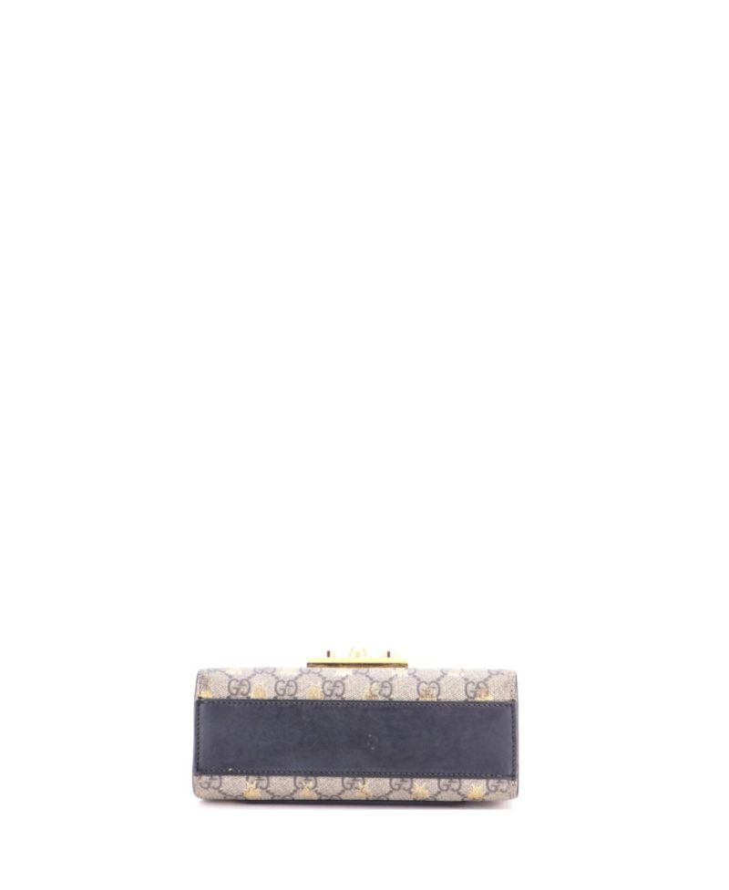 Small Padlock Shoulder Bag Printed GG Coated Canvas