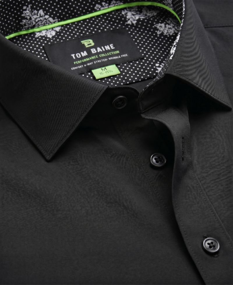 Men's Slim Fit Performance Solid Button Down Shirt