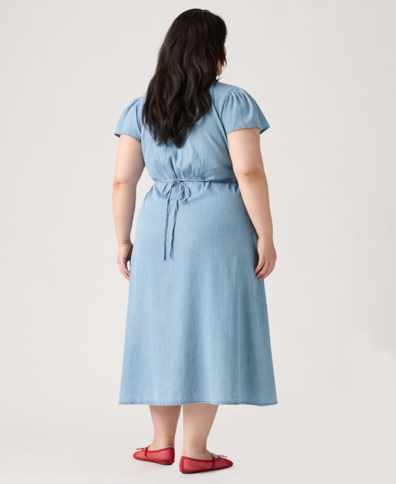 Plus Size Lilith Short-Sleeve Midi Dress