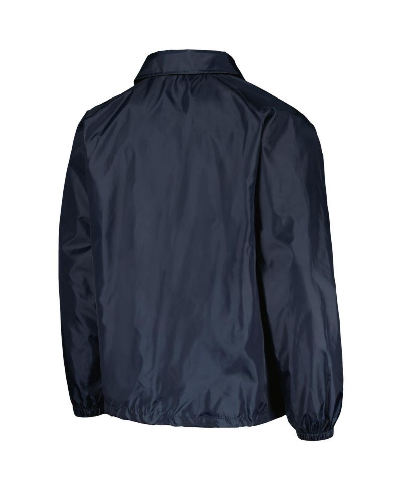Men's Navy Minnesota Twins Coach's Raglan Full-Snap Windbreaker Jacket