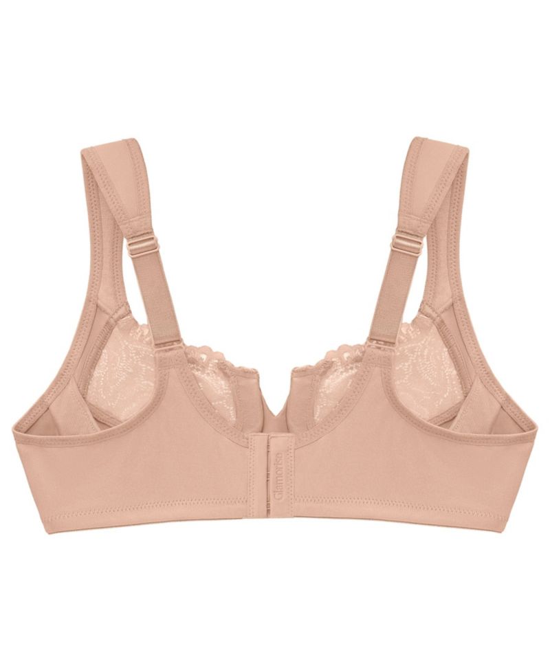 Women's Full Figure Plus Size Wonderwire Back Close Bra 1240