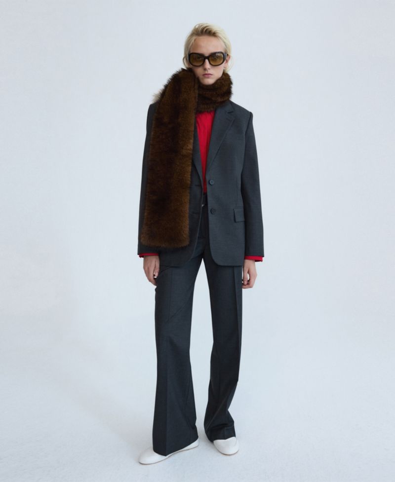 Women's Selection Wool-Blend Stretch Boyfriend Blazer