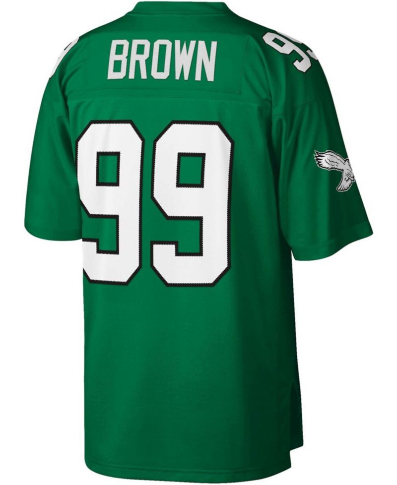 Men's Jerome Brown Kelly Green Philadelphia Eagles Legacy Replica Jersey