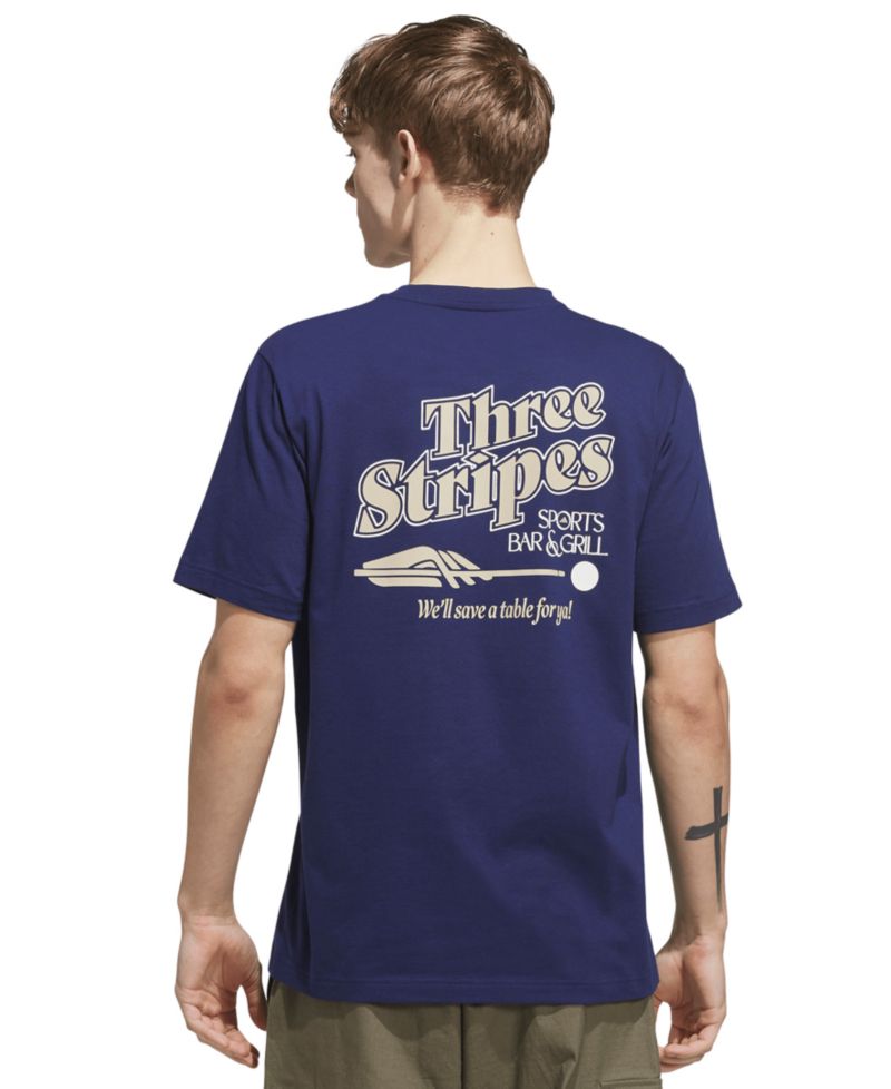 Men's Sports Bar Pool Graphic Crewneck T-Shirt