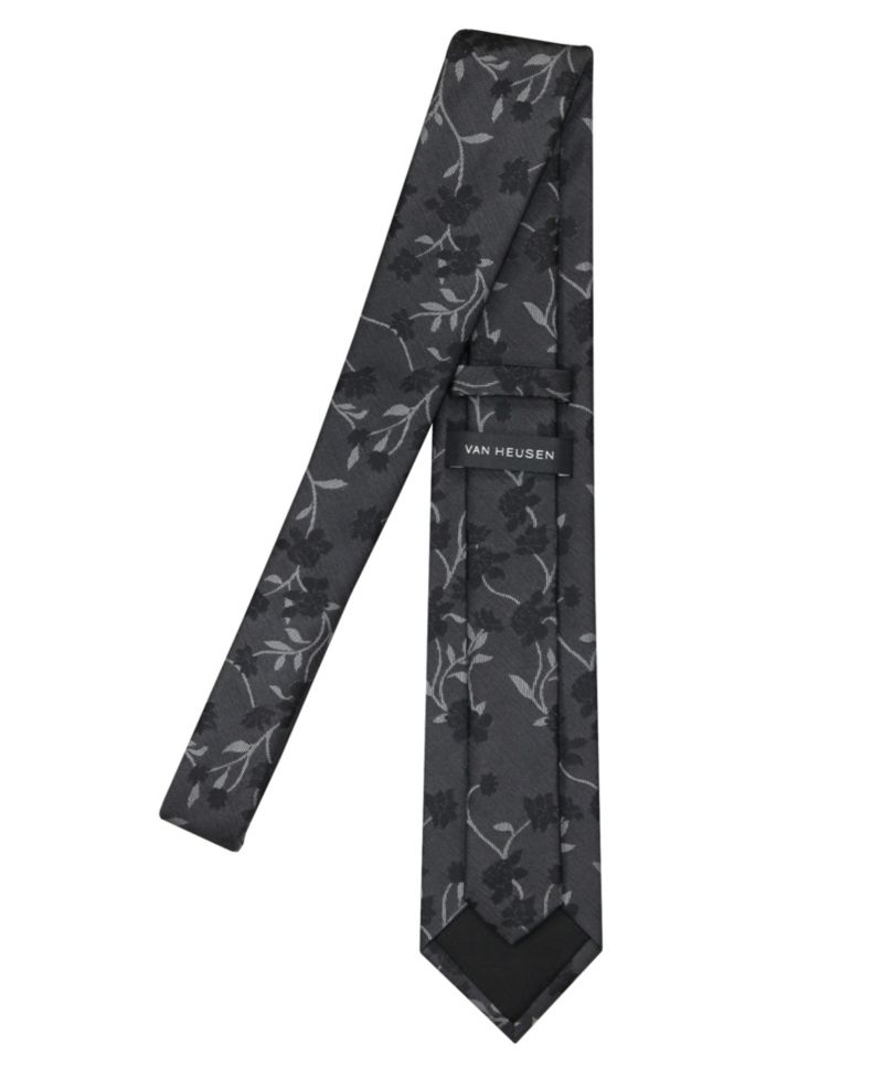 Men's Tonal Floral Slim Tie