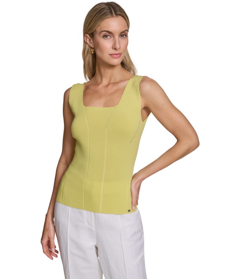 Women's Scoop Neck Sweater Tank Top