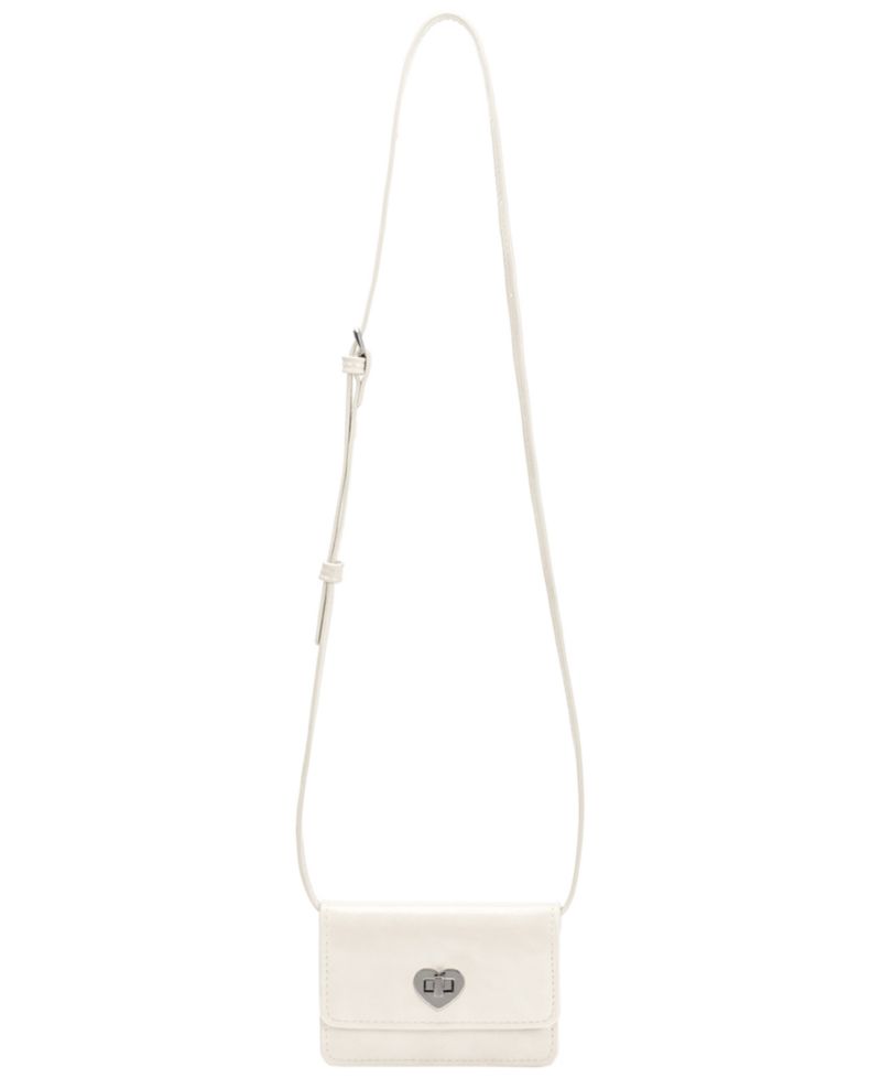 Mini Heart Leather Card Holder Sling Handbag