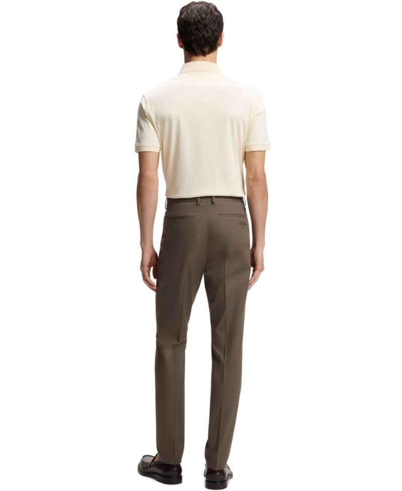 Men's Stretch Cotton-Silk Slim-Fit Pants