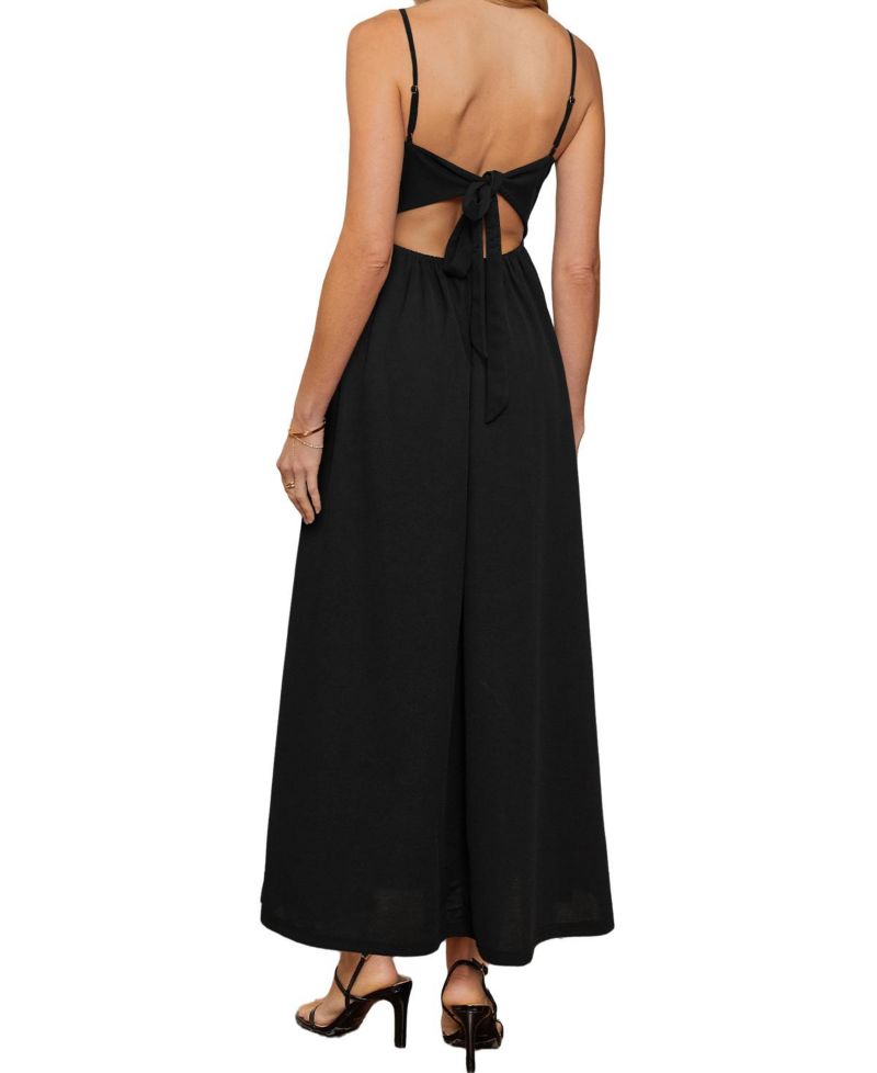 Women's V-Neck Pull-On Unlined Beach Dress