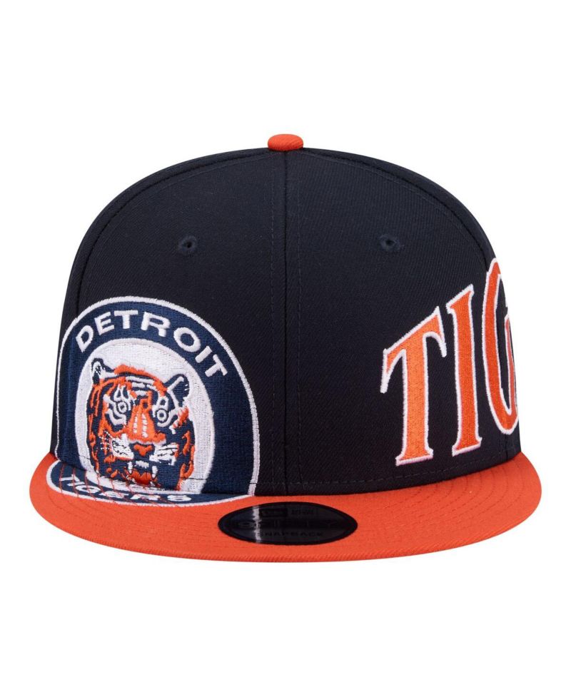 Men's Navy/Orange Detroit Tigers Stretched Two-Tone 9FIFTY Adjustable Hat