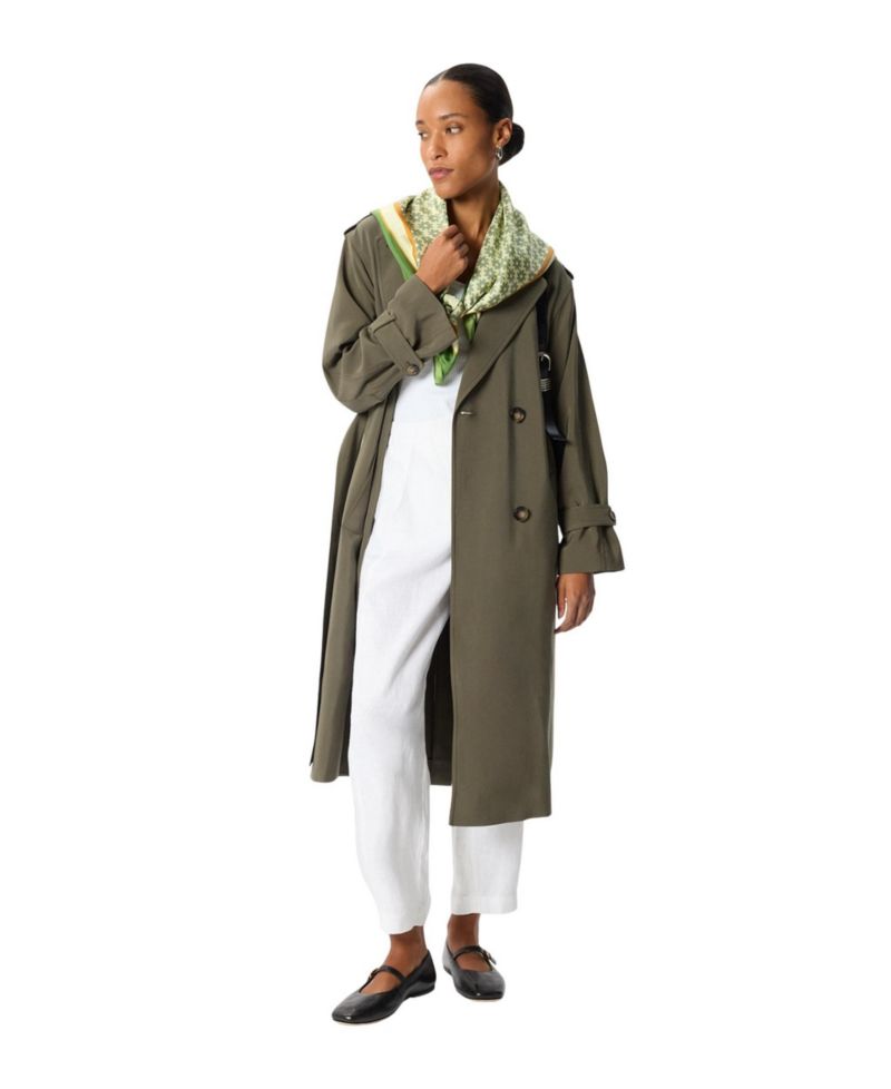Women's Riley Belted Long Trench Coat