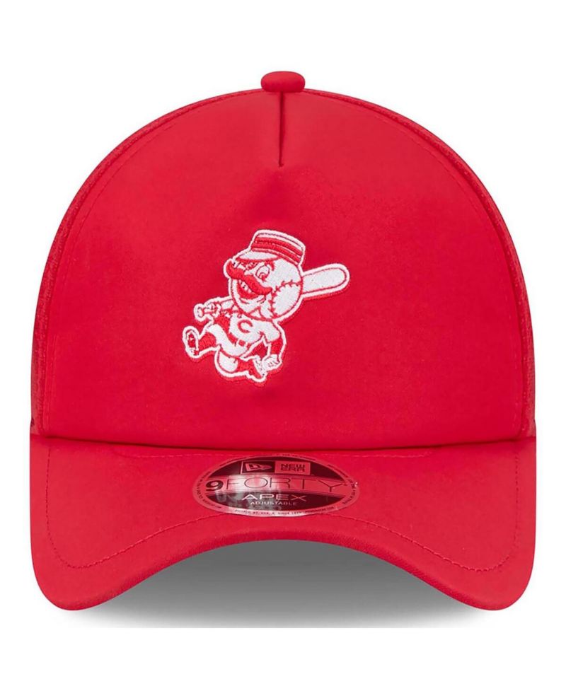 Men's Red Cincinnati Reds 2026 Batting Practice Alternate Apex 9FORTY Adjustable Hat