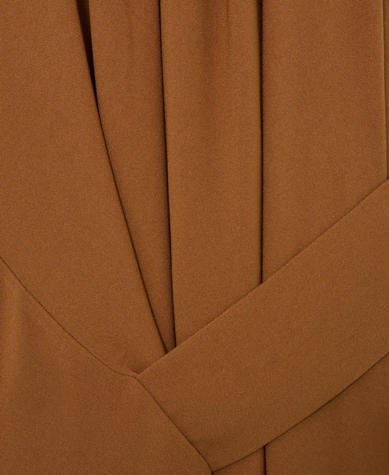 Women's Drape-Detail Sleeveless Midi Dress