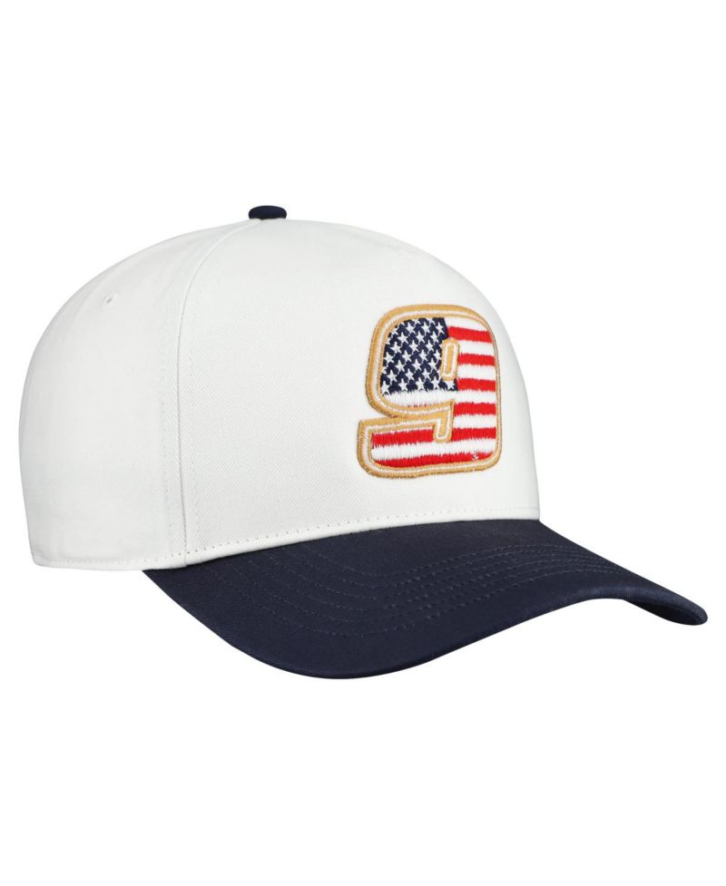 Men's White Chase Elliott Flag Fill Two-Tone Team Adjustable Hitch Hat